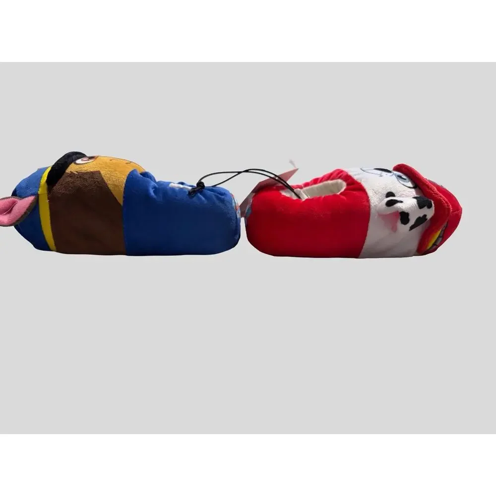 Paw Patrol Slippers Toddler Boys Marshall Chase Plush House Shoes Sz 5-6 NWT